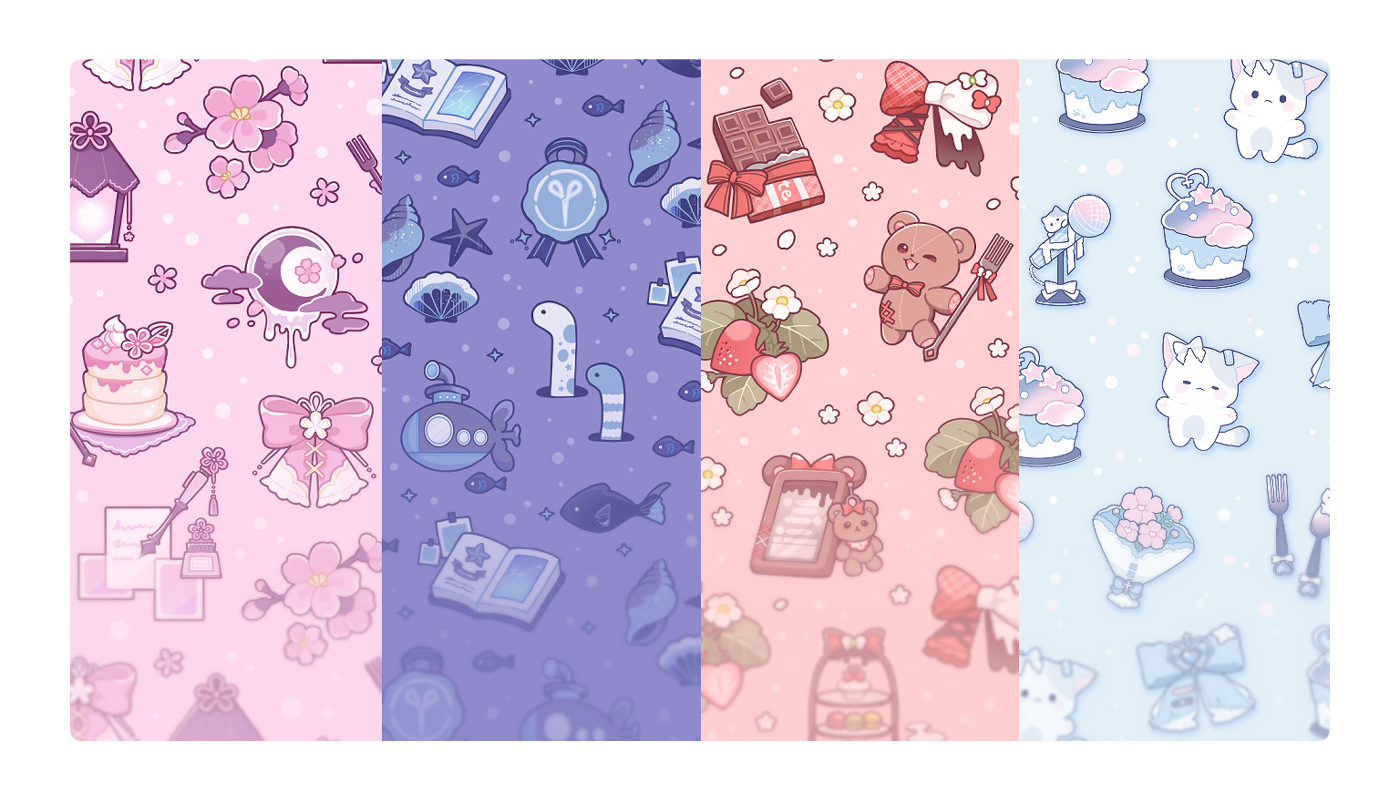 モチーフ小物を使ったオリジナルのパターンデザイン（深田奈那）